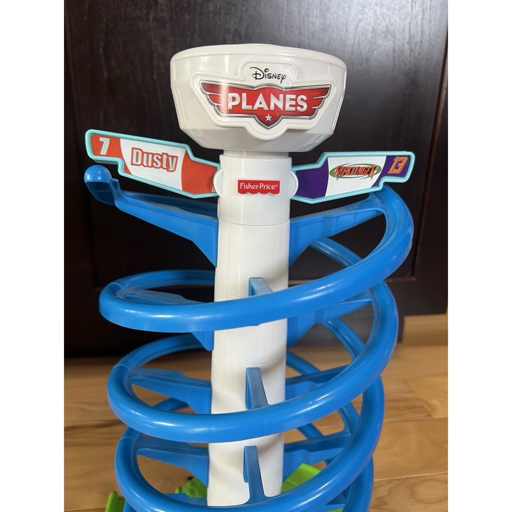 HTF 2012 DISNEY PIXAR PLANES ACTION & SOUND SPIRAL PLANE RACE SET - Picture 3 of 6